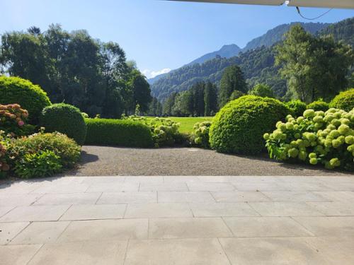 Aussicht von der Terrasse richtig Golfplatz
